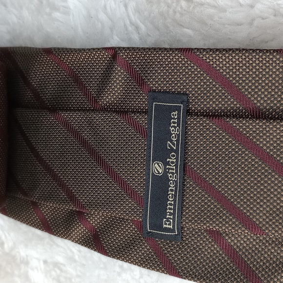 Ermenegildo Zegna 100% silk Tie Made in Italy - Picture 3 of 9